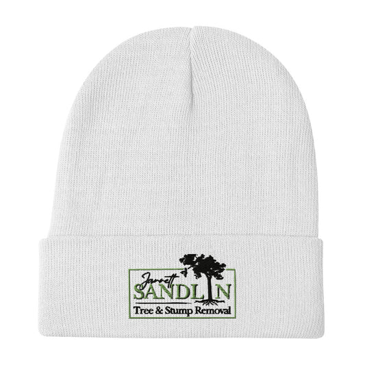 Sandlin Tree & Stump Removal Embroidered Beanie - Sandlin Tree & Stump Removal